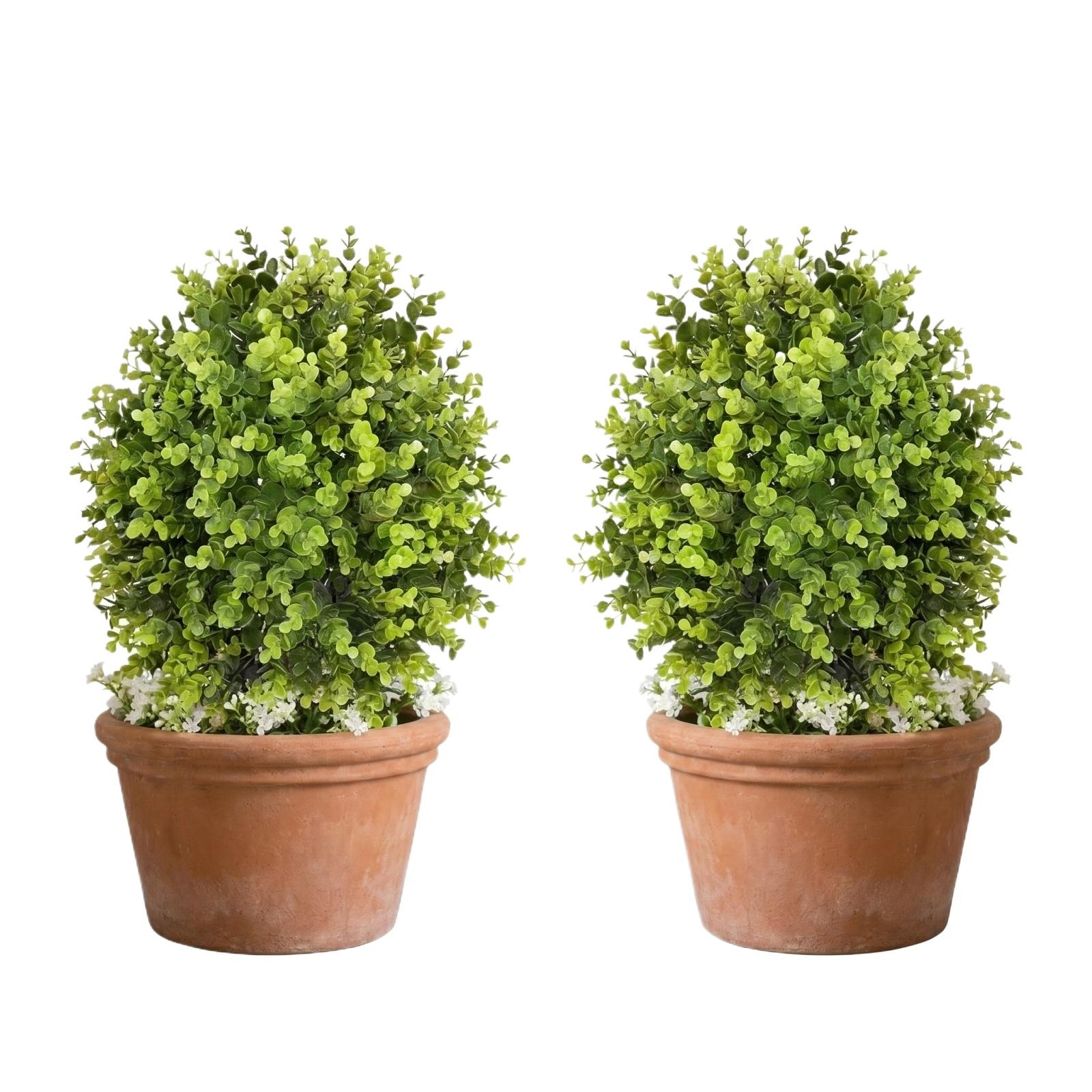 

Artificial Potted Plant Round Shape Detachable Decorative Faux Greenery for Indoor Outdoor Home Office Tabletop Display One Size