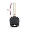KEYYOU 50pcs For Toyota Rav4 Prado Corolla Camry Reiz Highlander Yaris Transponder Blank Key Shell Case TOY43 TOY47 TOY48 Blade