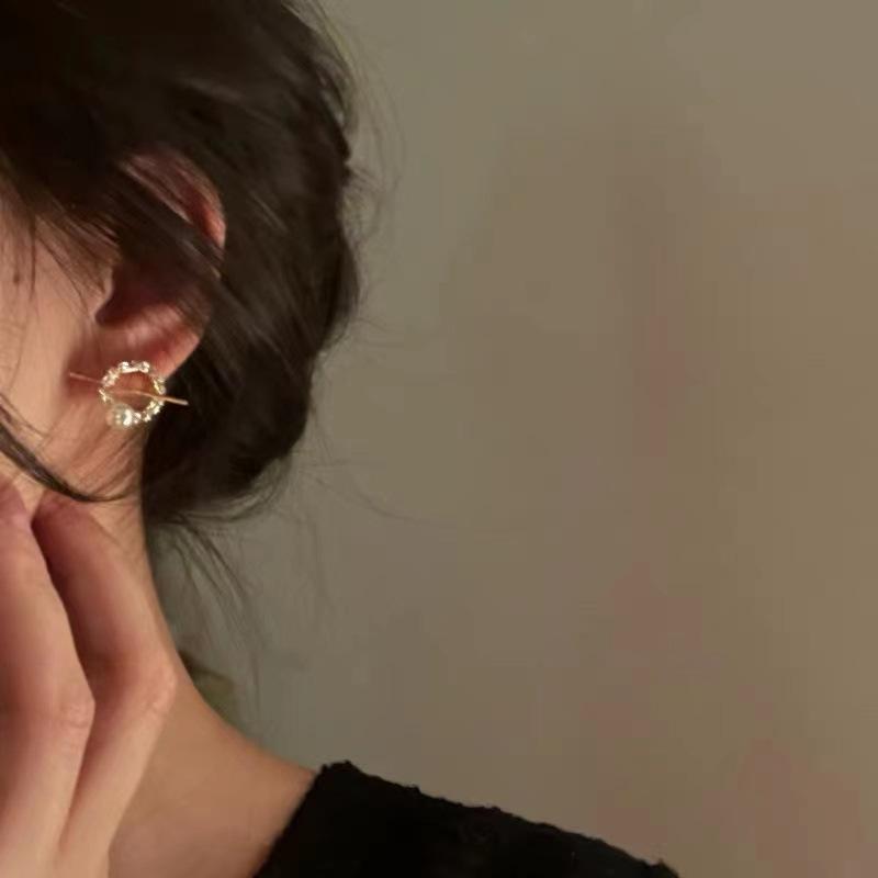 

Потрясающие новые серьги-кольца с цирконовым жемчугом, мини-серьги для элегантных дам