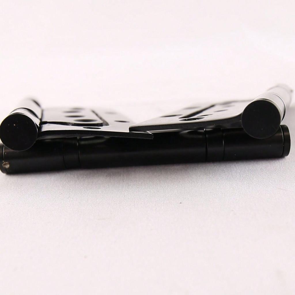 3 pieces black 304 stainless steel door with silent hinges, specifications 4*3*2.5 hinge