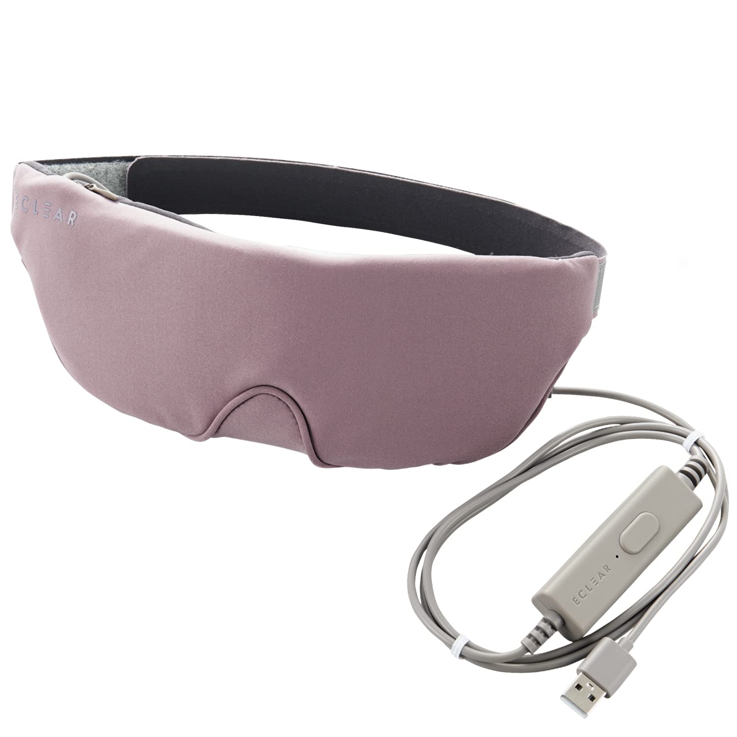 

ELECOM Eye Adjustment Light with Automatic Relax Mauve Mask, USB-Powered, Two-Temperature (42°C/47°C), Warming, Blocking, Relaxing, Sleeping,