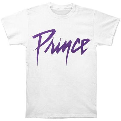 Men's Prince Purple Prince Logo White T-shirt  White