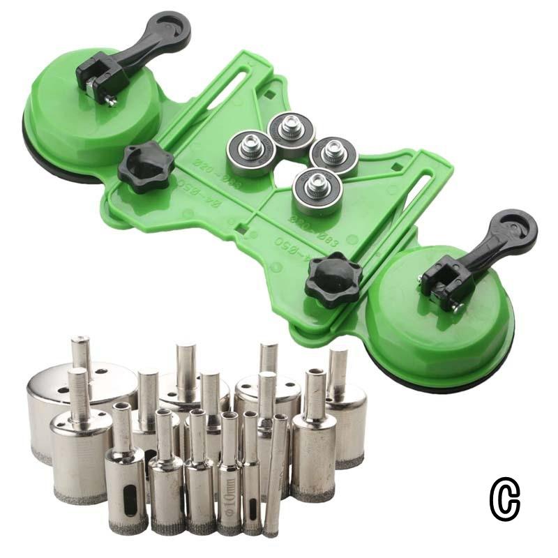 Glass Tile Opening Locator Suction Cup Marble Punch Drill Guide Diamond Drill Adjustable Guide Hole Locator