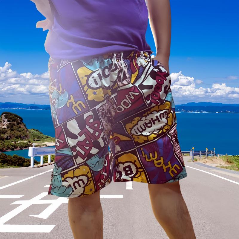 Men's Quick-Dry Camouflage Beach Shorts: European & American Style Swimming and Casual Wear