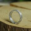 Buyee 925 Sterling Silver Couples Ring Finger Excellent Knit Shape Simple Open Ring for Woman Men Fashion Fine Jewelry Circle