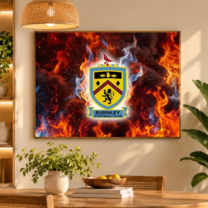 5D Diamond Painting Burnley Football DIY Full Drill Diamond Art Kit Home Decoration