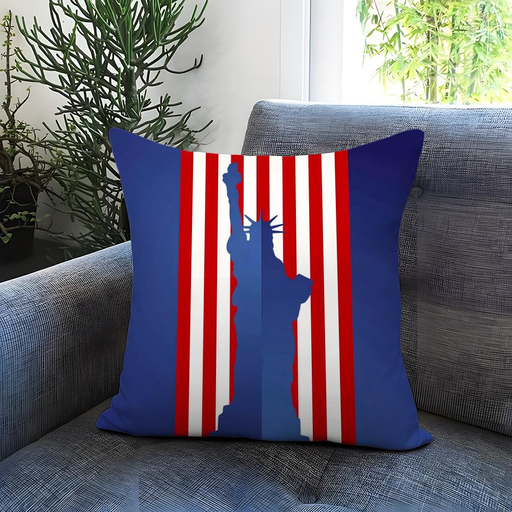 Modna Poszewka na Poduszkę Dzień Niepodległości Wygodna Dwustronna Poszewka na Poduszkę Idealna do Samochodu Sofy Sypialni Poza