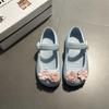 Versatile Design Camellia Single Shoes Women's Summer Fashion Simple Flower Beach Cool Slippers Shallow Mouth Mary Jane Shoes