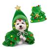 Christmas Pet Apparel Christmas Tree Dog Trench Kitten Cat Puppy Dog Xmas Cloak Pet Clothing Dress Up Accessories for Small Dogs