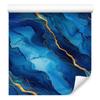 Wallpaper Ink Blue, Navy Blue, Turquoise and Celadon 50x1000