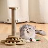 Multi-functional Cat Climbing Rack Wear-resistant Vertical Integrated Pet Toy Brown