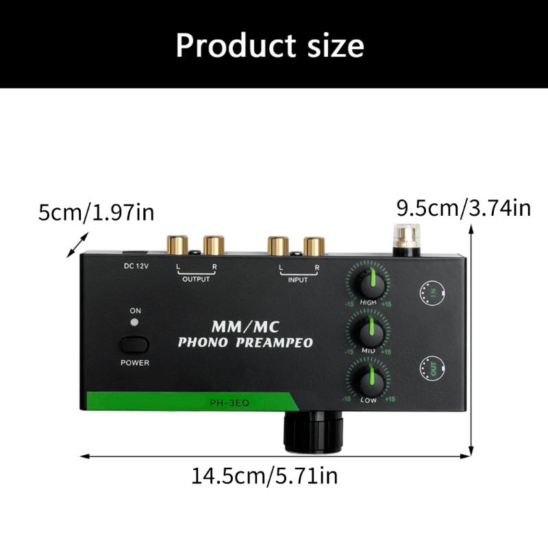 High Fidelitys MM MCs Turntables Preamplifier Featuring Balanced XLRs Input Output And Customizable Basses Mids Trebles Controls
