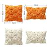 Zipper Closure Pillow Protectors Pumpkin Pattern Halloween Pillowcase  Sofa Decor