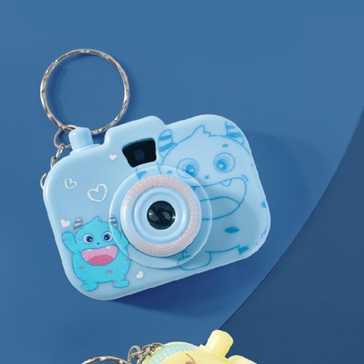 Creative Play Projector Camera Keychain For Kids Portable Plastic Toy With Cartoon Light Display Stylish Keyring