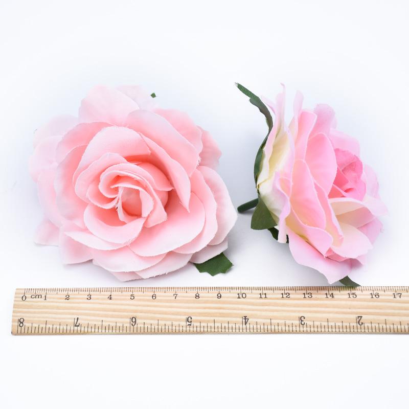 10 cm Hohe Qualität Seidenrosen Blumenwand Hochzeit Heimdeko Weihnachten DIY Brosche Brautaccessoires Ausverkauf Künstliche Blumen