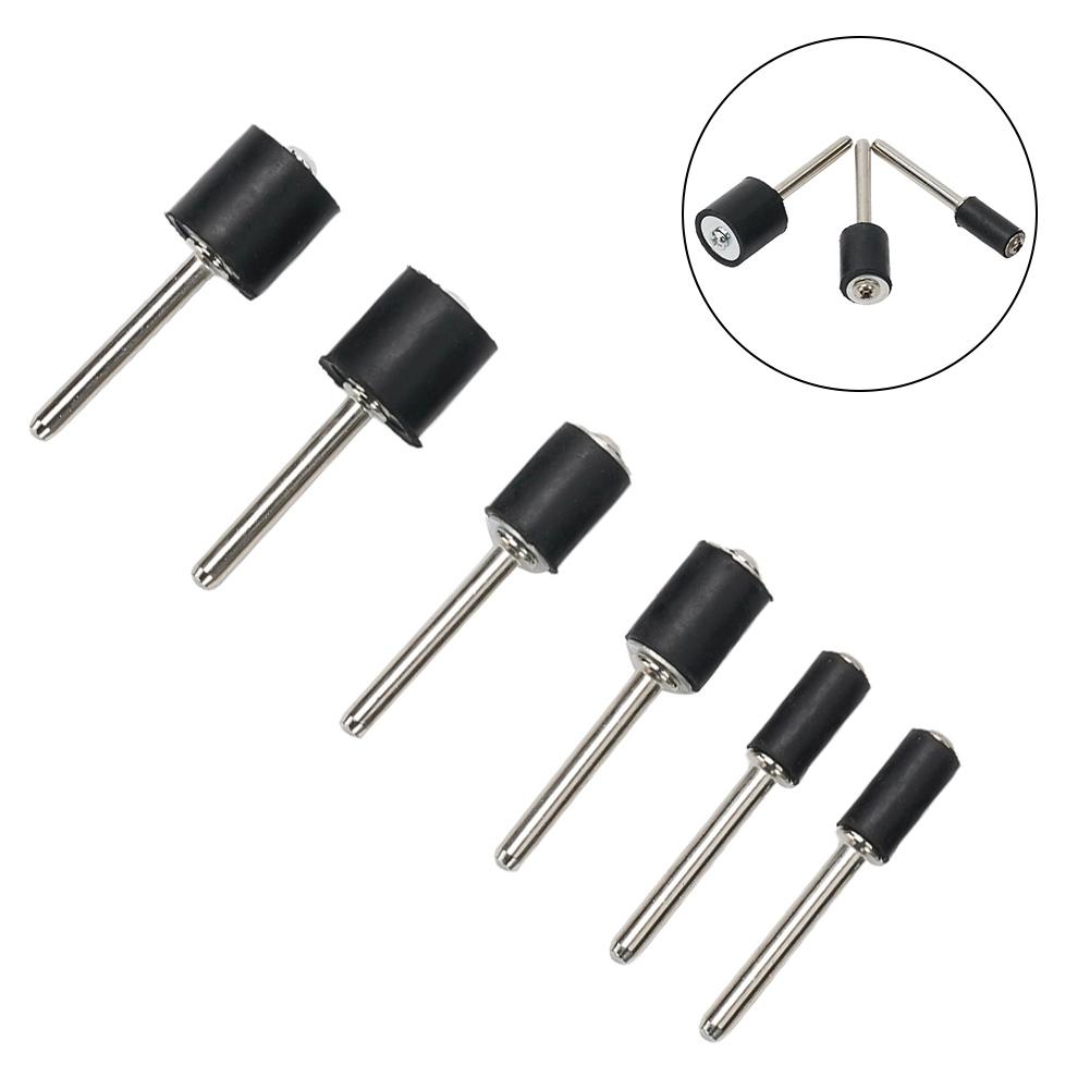 Sandpaper Sanding Mandrels 1/8 Inch Shank 6.35/9.5/12.7mm 6pcs Drill
