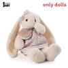 Plush Rabbit Doll With Floral Dress And Bow Decoration For Children And Girls