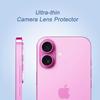 2PCS Tempered Glass Camera Lens Protector for iPhone 16E 16 E 15 Pro Max 14 Plus 13 Mini 12 11 iPhone16e iPhone16 16Plus Protection Phone Accessories