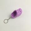 Keychain Mini Cute Silicone Portable Slipper Keychain for Schoolbag Handbag Gift Violet