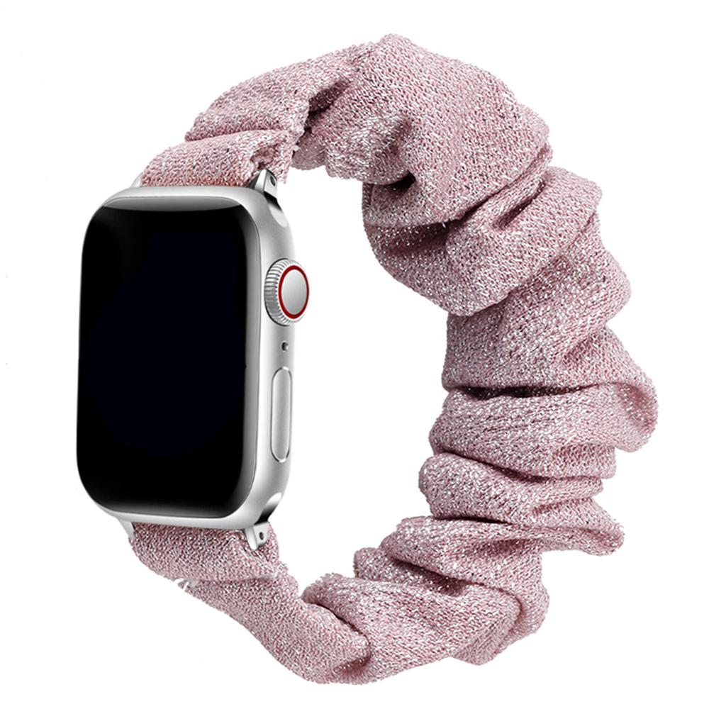 

Scrunchie Strap for Apple watch 10 band 44mm 40mm 45mm 41mm 46mm 49mm Elastic Nylon bracelet iwatch series 3 4 5 6 7 8 9 ultra 2 42 44 45 49 S10-46mm&L (152mm-198mm)