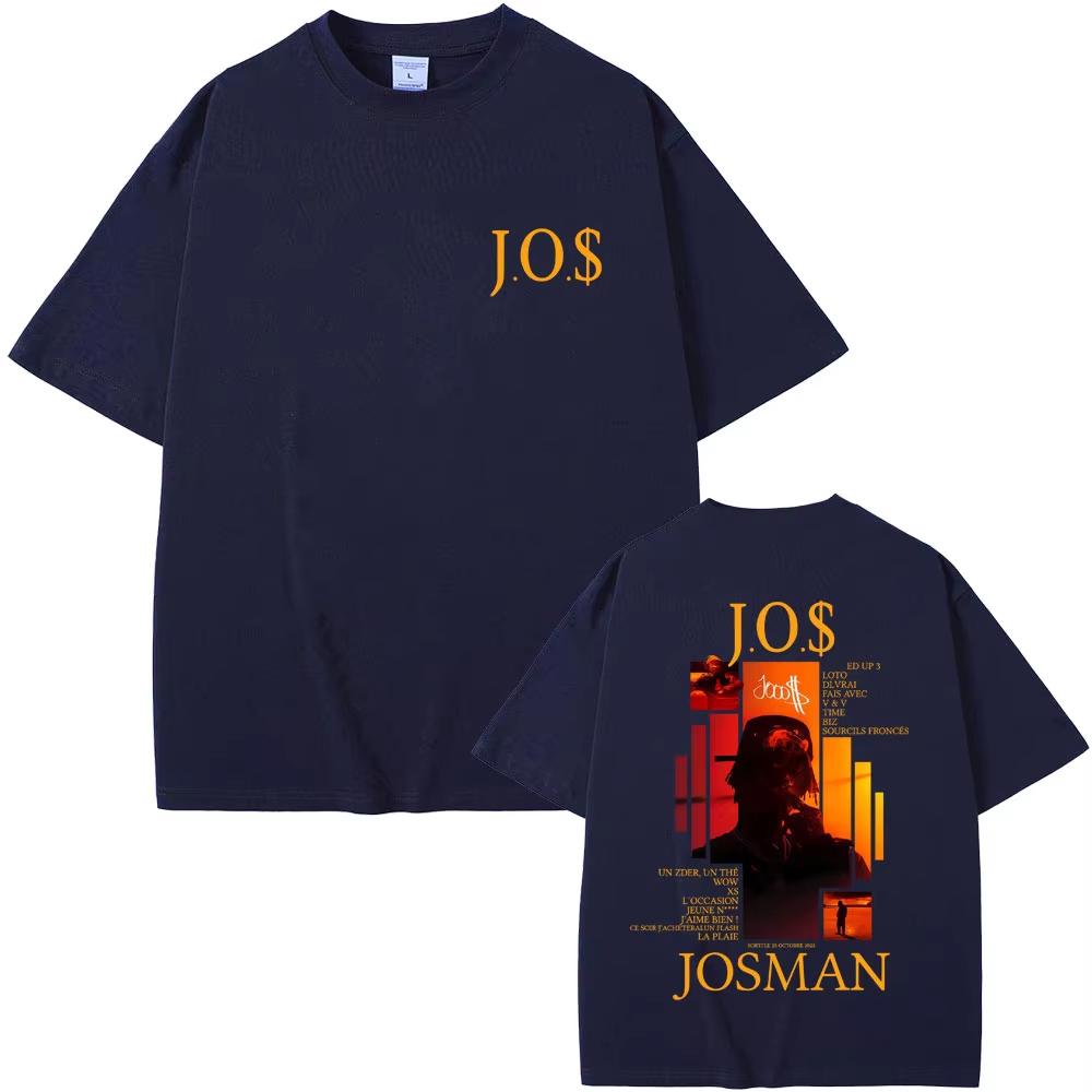 Rapper Josman J.O.$ Album Grafik T-Shirt Herren Damen Hip Hop Mode Popmusik T-Shirts Lässig Baumwolle 2026