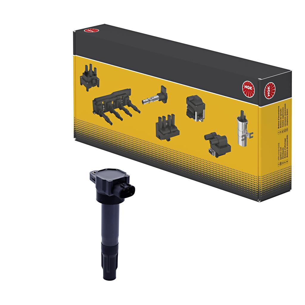 NGK Direct Ignition Coil [48749] (1 piece) U5228 for Suzuki Swift and other vehicles. Automotive repair and replacement part.