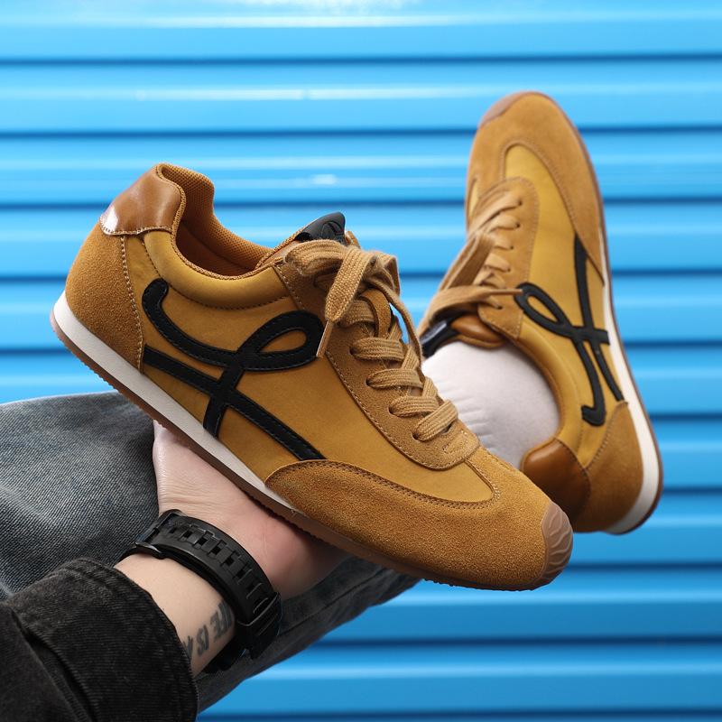 [Thin-soled shoes] Classic retro leather Forrest Gump shoes men's spring 2025 new leisure sports moral training shoes tide