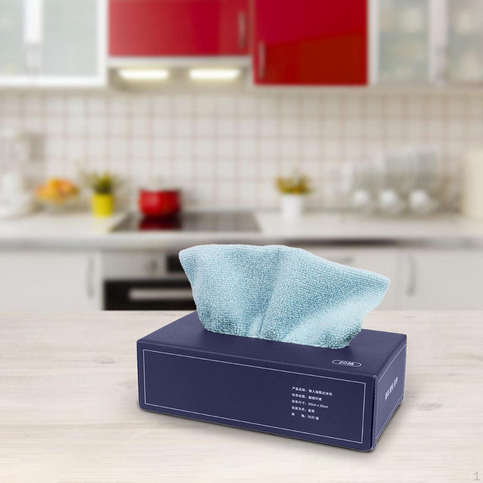 

20 штук Серветки для миття посуду для мисок синій