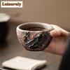120 ml handgefertigte Teetasse aus Keramik mit Drachenmuster, Rock Mine Master Cup, Goldspitze, persönliche Teetasse, Jianzhan-Trinkgeschirr, Geschenkbox