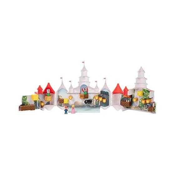 San-Ei Trading The Super Mario Bros. Movie DX Playset Peach s Castle W24.5D9.5H20.8cm TSM-13 with Mario & Peach Mini Figures