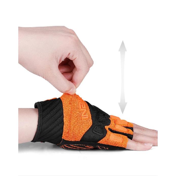 INBIKE Summer MTB Cycling Gloves Gel Padded Half Finger Bicycle Gloves for Men Breathable Outdoor Sport Bike Gloves Accessories