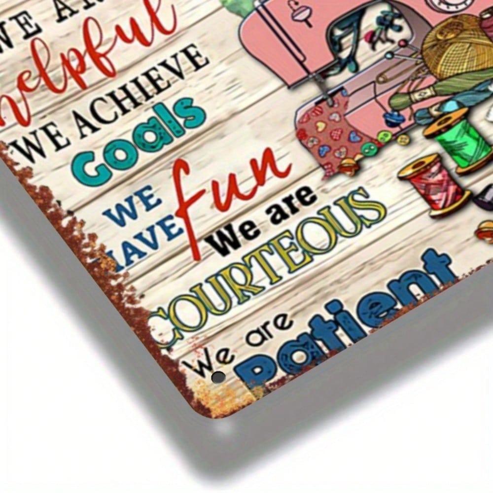 Funny Metal Tin Sign Vintage Home Wall Art Decor