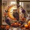 Sparkling Craft Kits for Teens Halloween Ghost/Owl Diamond Art Hanging Ornament Kit, Holiday Rhinestone Crafts Painting Suncatcher, DIY Pendant Window