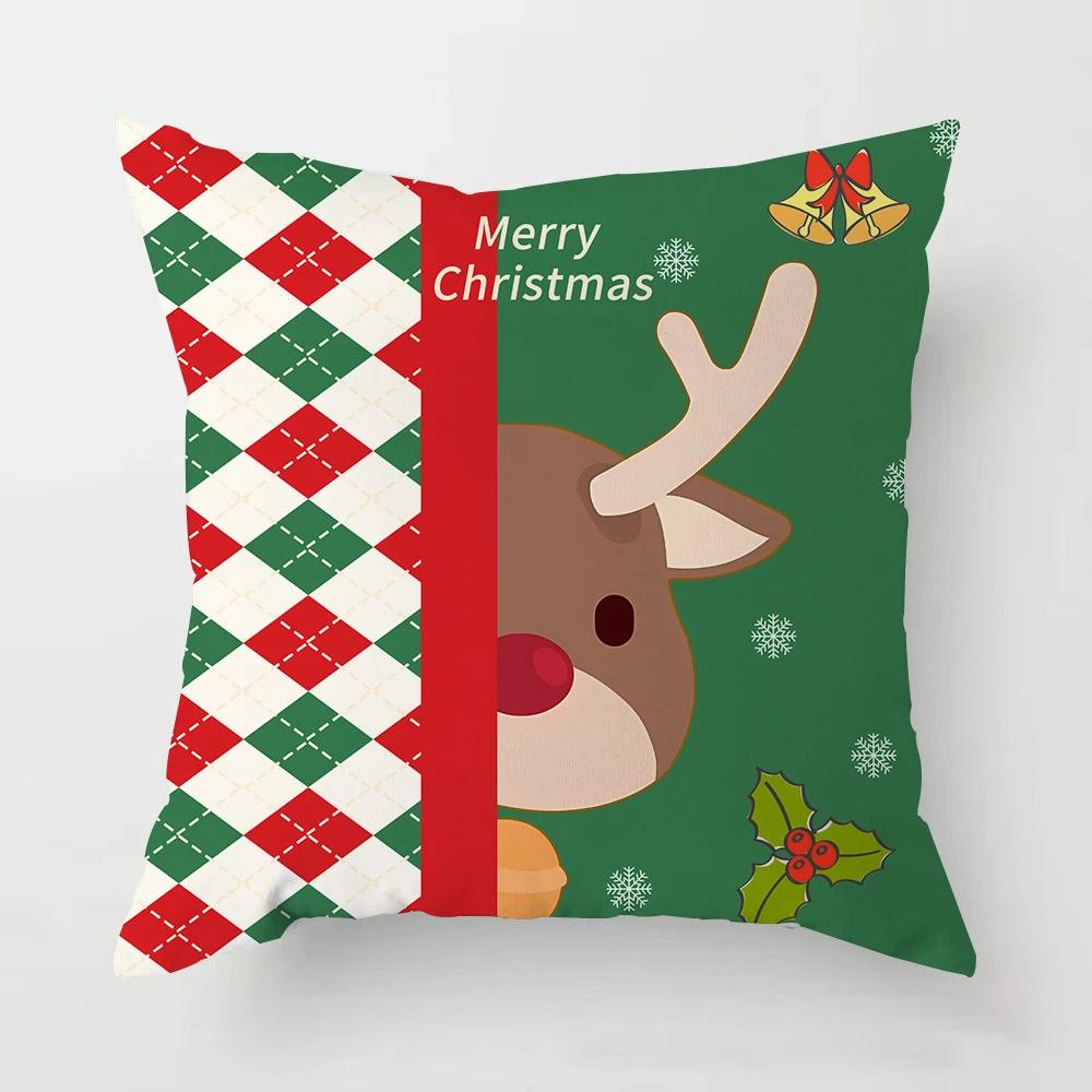 New Christmas Decoration Pillowcases, Living Room Sofa Ornaments, Bed  Home  Year   Gifts