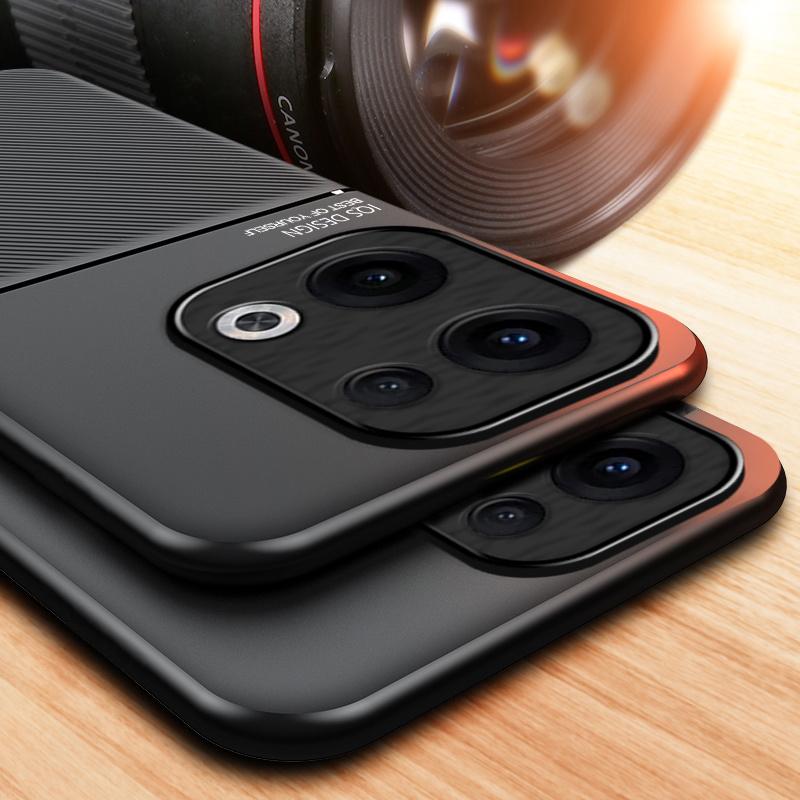 Per Oppo Reno 13 Pro 13F 4G 5G Cornice Morbida TPU Protezione Lente Supporto Auto Cover Posteriore Magnetica per Reno13 13Pro 13 F Antiurto Funda