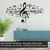 Einzigartiger Stilvoller Musiknoten Wandsticker Aufkleber Schlafzimmer Zuhause Dekorative DIY Aufkleber Dekoration