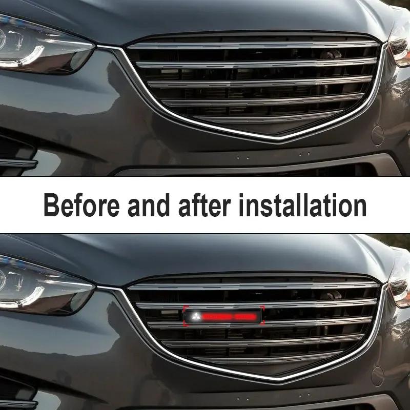 LED Front Hood Grille Emblem Badge Decorative Car Light logo For Mitsubishi outlander Triton L200 ASX Mirage Pajero Eclipse Colt