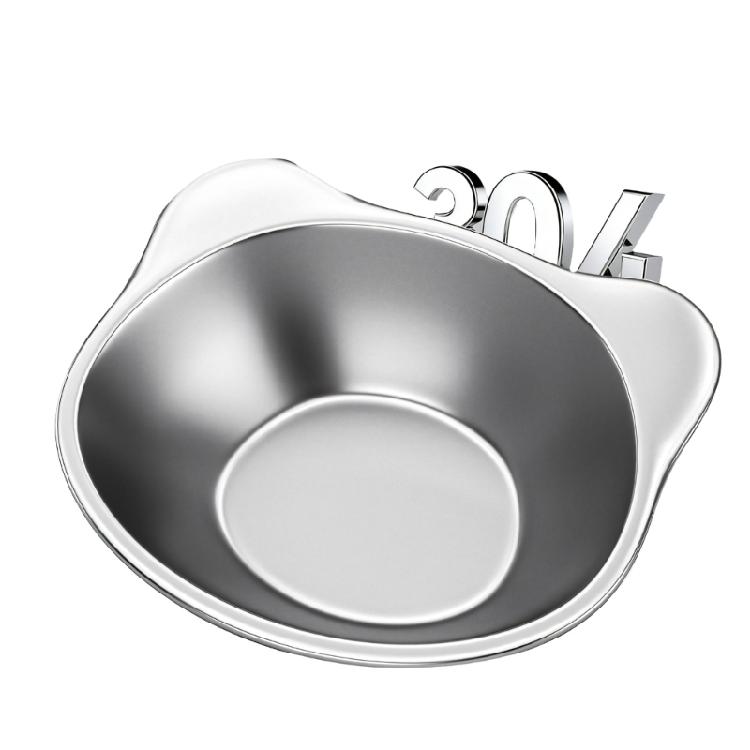 

Elegant Rustless Steel Cats Bowl with Nonskid Bottom And Rounded Safe Edges for Small Dogs and Cats