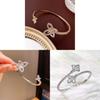 Vintage Zircon Iris Flower Open Bangle Bracelet For Elegant Fashion And Daily Wear