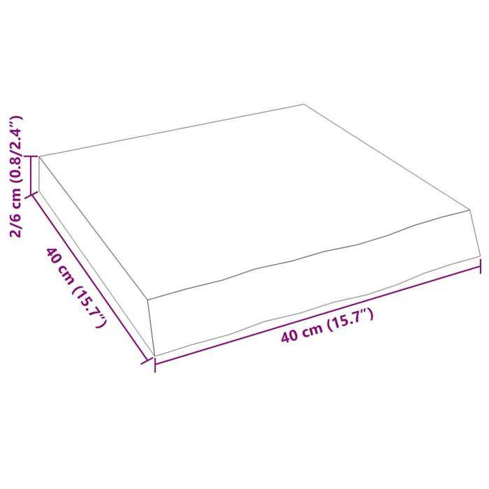 VidaXL Étagère murale 40x40x6 cm bois de chêne massif non traité 363511