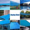 Blue Sunshade Net Thickened Shed Cloth Garden Terrace Sun Shade Sail Outdoor Pool Awning Pergola UV-Protection Sunscreen Carport