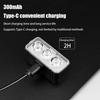 Bicycle Front And Rear Light Set Rechargeable Portable Led Headlight Taillight For Mountain Road Biking Night Riding Accessories