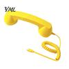 Nostalgic Desktop Decoration Prop Retro Phone Handset for Mobile Phones, Type-C Vintage Wired Handheld Comfortable Grip Telephone Handle Cell Receiver
