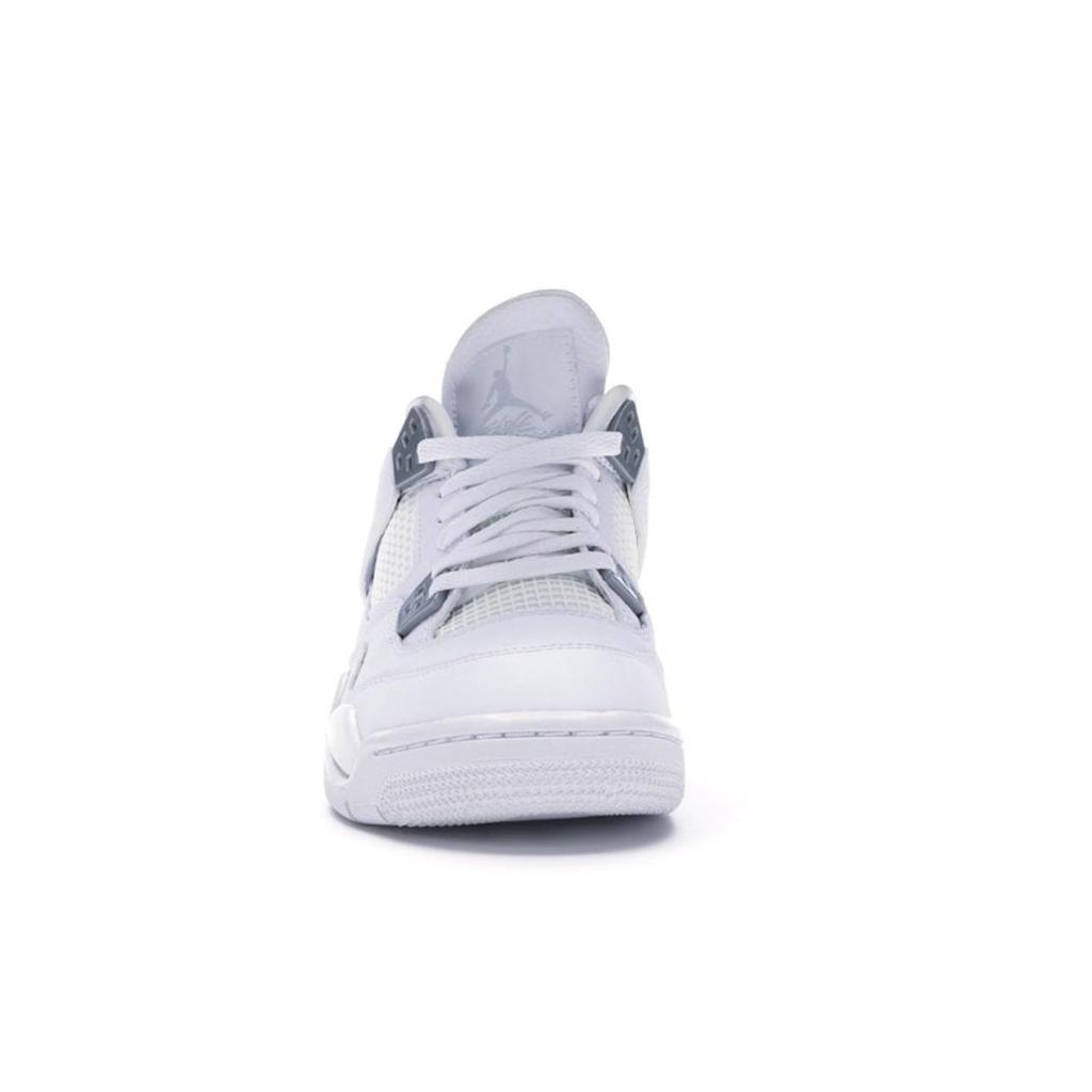 Air Jordan 4 Retro GS Pure Money 2017 Kids Sneakers White Metallic-Silver Pure-Platinum 408452-100