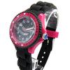 LULU CASTAGNETTE [M1224] - Black Pink 'Lulu Castagnette' Silicone Watch
