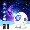 Home Starry Sky Planetarium Star Projector Aurora Light Moonlight Bedroom Ceiling Projection Moon Light Sleep Aid Music Playback