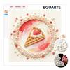 Strawberry Waffle Pattern Framed Pearl Painting Kit DIY 3D Sparkling Bead Canvas Art Relaxing Handmade Craft Creative Gift for Women