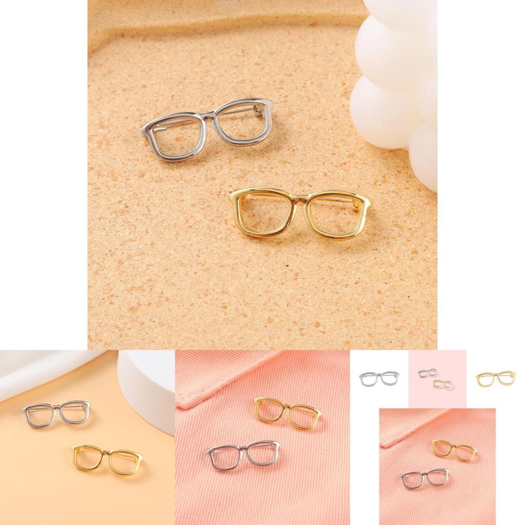 Unique Geometric Gold And Silver Eye Pin Metal Badge Brooch For Unisex Fashion