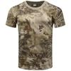 Men's 3D Printed Short Sleeve Military Camouflage T-shirt Casual Round Neck Camouflage Top Street Fashion
