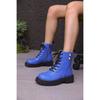 British Martin Boots Spring New Thick-soled Lace-up Short Boots Large Size Thick-heeled Locomotive Boots Rivets